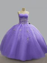  Sweetheart Sleeveless Organza Quince Ball Gowns Beading Lace Up
