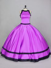  Floor Length Lilac Ball Gown Prom Dress Scoop Sleeveless Zipper
