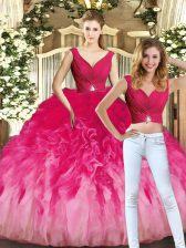 Smart Multi-color Ball Gowns Ruching Vestidos de Quinceanera Lace Up Tulle Sleeveless Floor Length