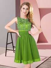 Beauteous Scoop Sleeveless Chiffon Quinceanera Court Dresses Beading and Appliques Backless