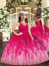 New Arrival Floor Length Ball Gowns Sleeveless Multi-color Little Girl Pageant Dress Zipper
