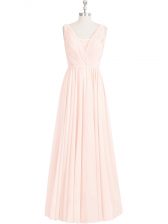 Glamorous Sleeveless Lace Zipper Prom Dress