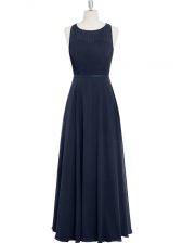 Artistic Black Evening Dress Prom and Party and Military Ball with Ruching Scoop Sleeveless Zipper