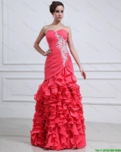 2016 Pretty Appliques and Ruffles Mermaid Prom Dress  DBEE398FOR