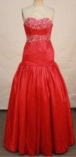 Beautiful A-line Sweetheart Floor-length Prom Dresses Beading Style FA-Z-00142