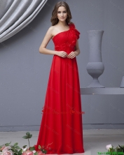 Beautiful Empire One Shoulder Brush Train Prom Dresses for 2016 DBEE427FOR