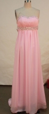 Discount Empire Sweetheart Floor-length Prom Dresses Appliques with Beading Style FA-Z-00153