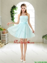 Elegant Strapless Mini Length Prom Dresses with Bowknot BMT052AFOR