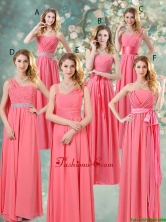 Fashionable Ruched Prom Dresses in Watermelon Red BMT055FOR