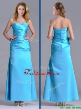 New Arrivals Sweetheart Aqua Blue Ankle Length Prom Dress in Taffeta THPD321FOR