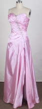 Pretty Column Sweetheart Floor-length Pink Prom Dress LHJ42888
