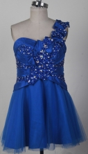 2012 Affordable A-line One Shoulder Neck Mini-Length Prom Dresses Style WlX426139
