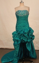 Brand new High-low Strapless Mini-length Beding Prom Dresses Style FA-C-133