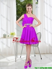 Custom Made A Line One Shoulder Prom Dress with Belt BMT001A-3FOR