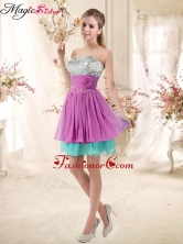 Inexpensive Sweetheart Sequins and Belt Prom Dresses in Multi Color BMT002E-2FOR