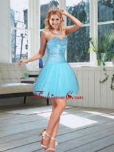 2015 Fashionable Baby Blue Sweetheart Prom Dress with Beading QDZY735TZCFOR