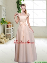 Cheap Laced Square Prom Dresses with Bowknot BMT045CFOR