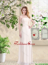 Cheap One Shoulder Hand Made Flowers Prom Dresses in Champagne BMT033BFOR