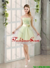 Custom Made A Line Strapless Prom Dresses with Belt BMT014B-1FOR
