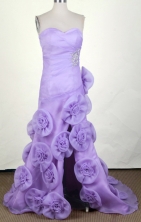 Elegant A-line Sweetheart Brush Lavender Prom Dress LHJ42834