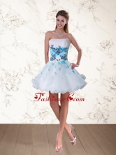 Fashionable Strapless Multi Color Prom Dress with Embroidery and Beading TXFD09030137TZCFOR