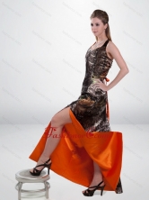 Fashionable Column Halter Top Camo Prom Dresses with High Slit CMPD030FOR