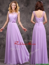 Popular See Through Applique and Laced Prom Dress in Lavender BMT0170CFOR