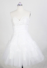 Pretty Short Sweetheart Mini-length White Prom Dress LHJ42872