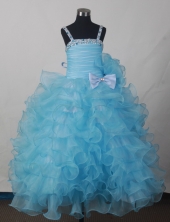 2012 Affordable Ball Gown Strap Floor-length Flower Girl Dress Style RFGDC017