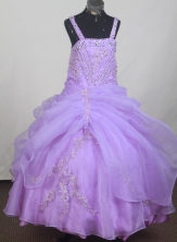 2012 Beautiful Ball Gown Strap Floor-length Little Gril Pagant Dress Style RFGDC058