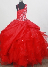 2012 Classical Ball Gown Strap Floor-length Flower Girl Dress  Style RFGDC0100