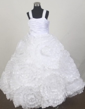 2012 Elegant Ball Gown Strap Floor-length Little Gril Pagant Dress Style RFGDC068