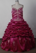 2012 Gorgeous Ball Gown Spaghetti Straps Floor-length Flower Girl Dress Style RFGDC028