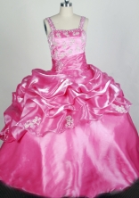 2012 Lovely Ball Gown Strap Floor-length Flower Girl Dress Style RFGDC099