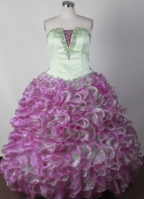 2012 Lovely Ball Gown Strapless Floor-length Flower Girl Dress  Style RFGDC01