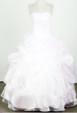 2012 Lovely Ball Gown Strapless Floor-length Flower Girl Dress  Style RFGDC092