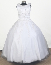 2012 Perfect Ball Gown Scoop Floor-length Little Gril Pagant Dress  Style RFGDC065