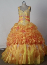 2012 Popular Ball Gown Sweetheart Strap Floor-length Flower Girl Dress Style RFGDC042