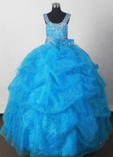 2012 Romantic Ball Gown Scoop Floor-length Flower Girl Dress  Style RFGDC011