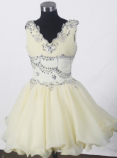 2012 Romantic Ball Gown V-neck Floor-length Little Gril Pagant Dress Style RFGDC050