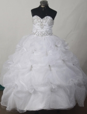 2012 Sweet Ball Gown Sweetheart Floor-length Flower Girl Dress Style RFGDC020