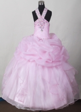 2012 Sweet Ball Gown V-neck Floor-length Flower Girl Dress  Style RFGDC015