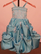 Beaded Ball gown Strap Floor-Length Little Girl Pageant Dresses Style FA-Y-339