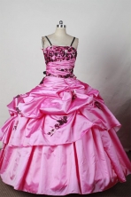 Discount Ball Gown Strap Floor-Length Appliques Little Girl Pageant Dresses Style FA-Y-300