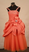 Discount Ball gown Strap Floor-Length Little Girl Pageant Dresses Style FA-Y-319