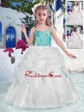 Fashionable Straps Flower Girl Dresses with Beading and Bubles FGL300FOR