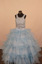 Lovely Ball gown Square neck Floor-Length Flower Girl Dress Style FA-Y-76