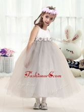 Most Popular Bateau Empire Flower Girl Dresses with AppliquesFGL289FOR