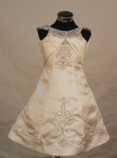 Pretty Ball gown Scoop Neck Floor-length Flower Girl Dresses Style FA-C-135