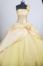  Perfect Ball Gown Strapless Floor-length Quinceanera Dress ZQ12426078